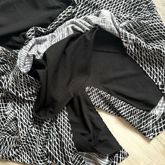 Jones Studio Separates Black & White Zip Up Skirt Size 16 - Picture 4 of 7